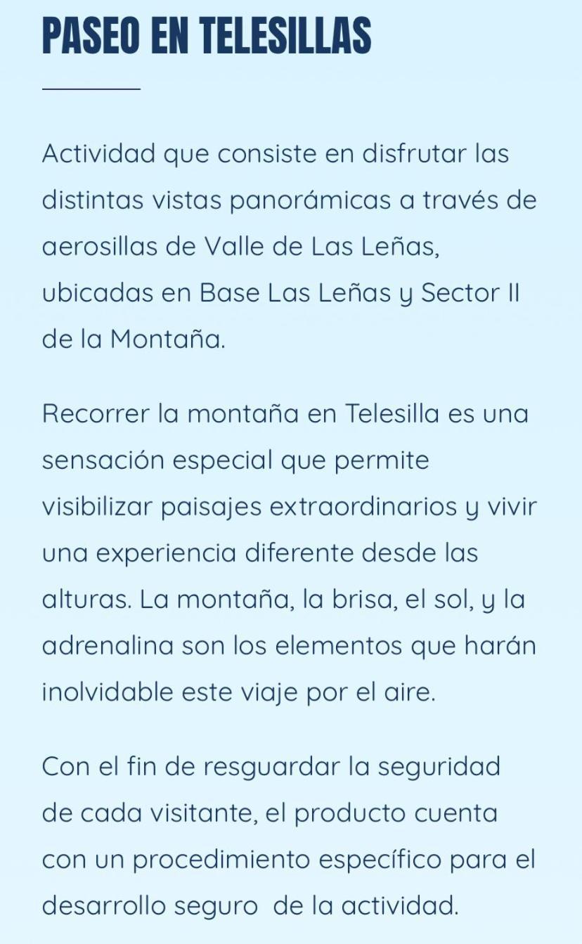 Departamento Dentro Del Centro De Sky Valle De Las Lenas, Edificio Esparta المظهر الخارجي الصورة